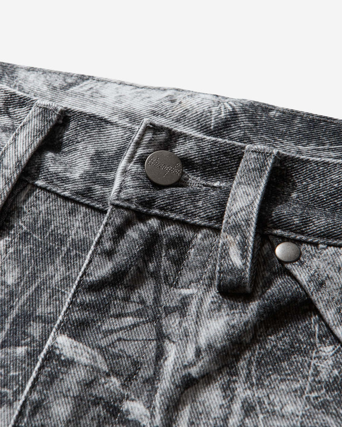 ROA Roa X Wrangler Denim Cargo Washed Pattern Owl Dark Owl Dark Pants Trousers YBMW0272FA209 BLK0001