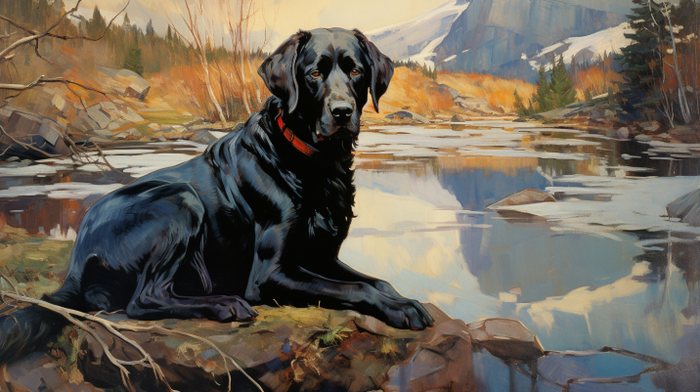 Mesmerizing Pretty Black Labrador