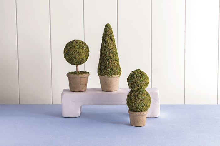 Mini Moss Topiaries (assorted styles)
