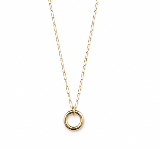Mini Paperclip Charm Necklace by The Sis Kiss