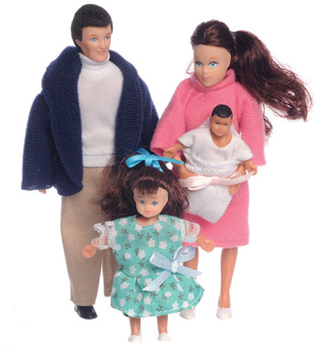 Modern Family Of 4, Brunette (00020)