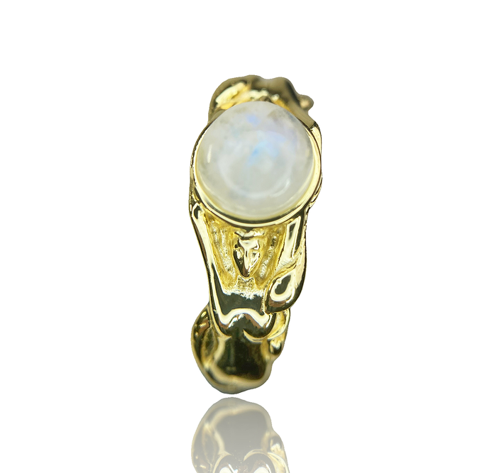 Moonstone Mermaid Ring