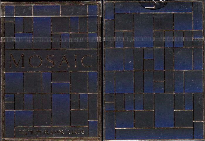 PlayingCardDecks.com-Mosaic Blue Diamond Playing Cards WJPC