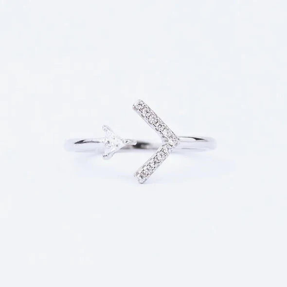 Mother and Daughter Triangle Thick and Thin Ring "Always Stick Together"