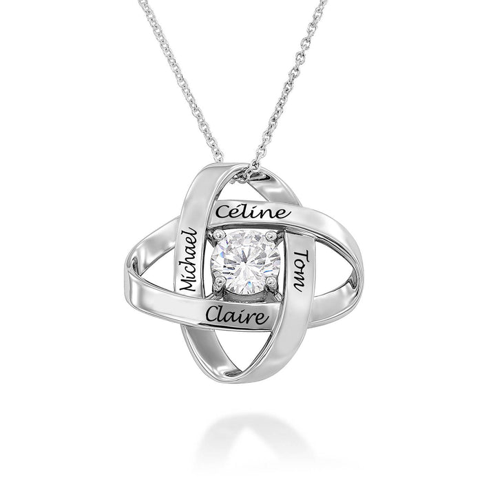 Mother's Day Gift Galaxy Necklace with Cubic Zirconia