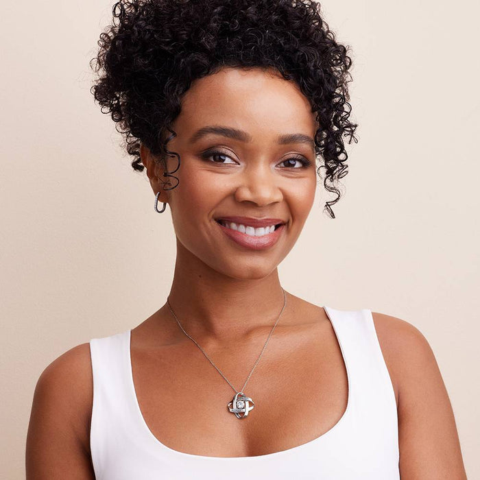 Mother's Day Gift Galaxy Necklace with Cubic Zirconia