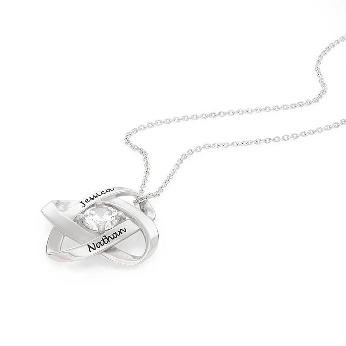 Mother's Day Gift Galaxy Necklace with Cubic Zirconia