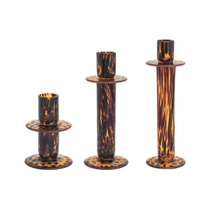 Mud Pie - Candle - Taper Holder - Tortoise - Findlay Rowe Designs