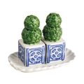 Mud Pie - Salt and Pepper Set - Topiary - Findlay Rowe Designs