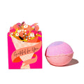 Musee Grateful for You bath balm in pink with colorful floral gift box packaging