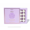 MUSEE Sleep Body Melts in lavender and linen scent with 8 white wax melts displayed in purple packaging