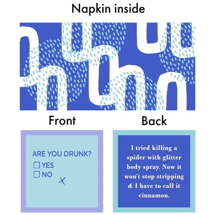 NAPKIN Smother | Funny Party Gift | Cocktail Napkin