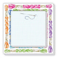 Needlepoint Canvas & Colorful Thread Notepad Duo