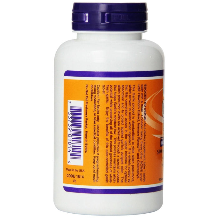 Now Foods Garlic 5000 90 Tablets - 1814 - The Oasis of Health