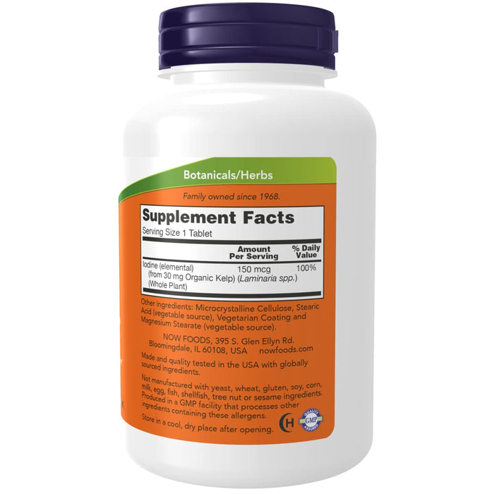 Now Foods Kelp 150 mcg 200 Tablets - 2680 - The Oasis of Health