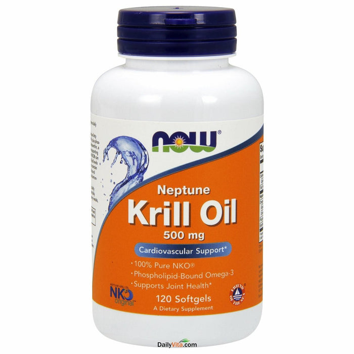 Now Foods Neptune Krill Oil 500 mg 120 Softgels - 1626 - The Oasis of Health