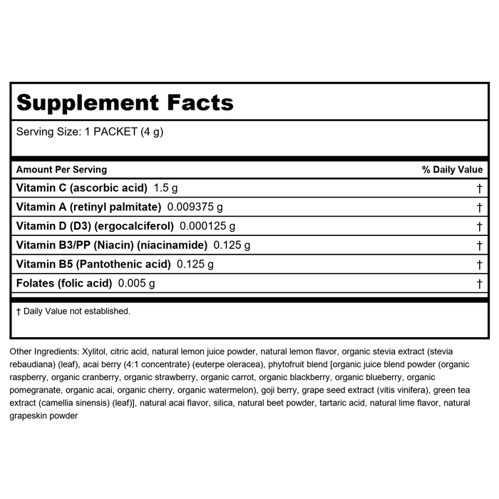 Now Solutions Vitamin C & Oryza Sativa Gentle Scrub 4oz - 7998 - Supplement Facts panel