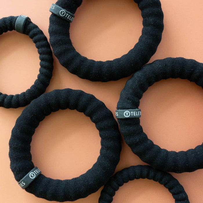 Nylon Hair Ties | Large | Jet Black