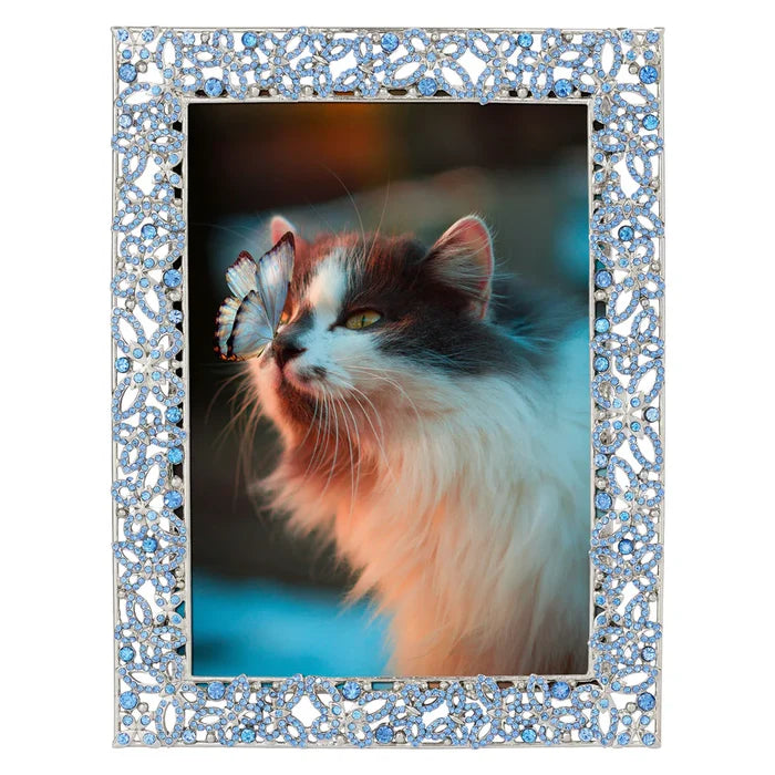 Olivia Riegel Papillon with Sapphire Crystals Frame