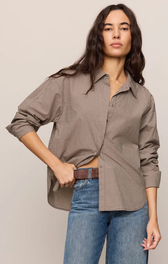 On Duty Gingham Button Up Top by Z Supply