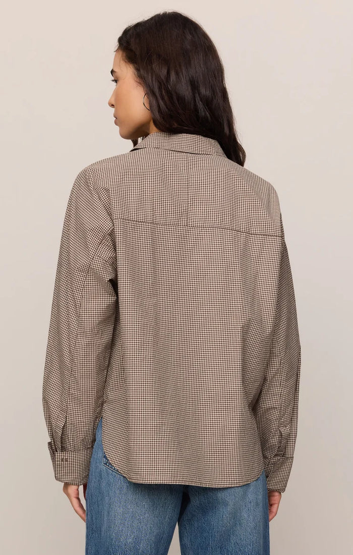On Duty Gingham Button Up Top by Z Supply