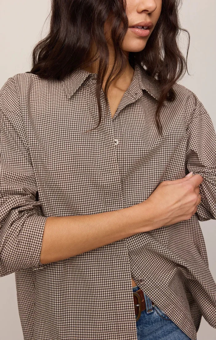 On Duty Gingham Button Up Top by Z Supply