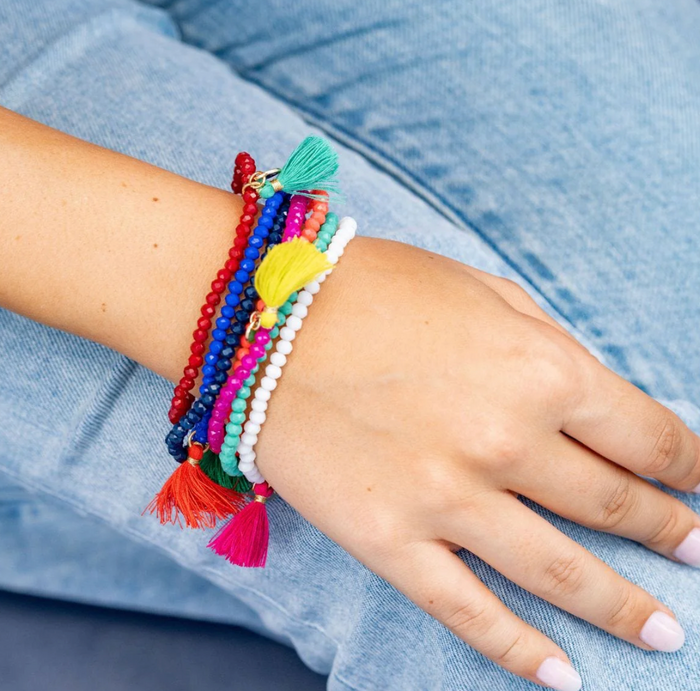 Patsy Crystal Bracelet with Tassel