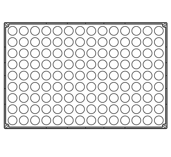 Pavoflex Silicone Baking Mold - Mini-Sphere - 126 cavities