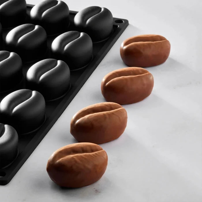Pavoflex Silicone Mold - Mini Coffee Bean - 20 cavities
