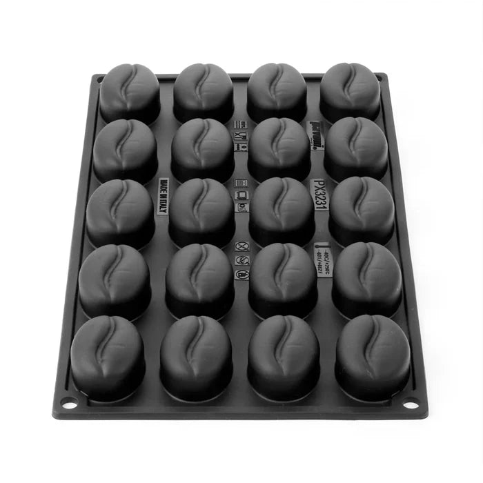 Pavoflex Silicone Mold - Mini Coffee Bean - 20 cavities