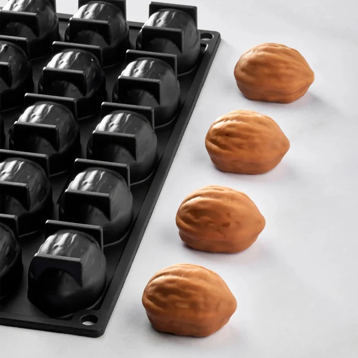 Pavoflex Silicone Mold - Mini Walnut Shell - 20 cavities