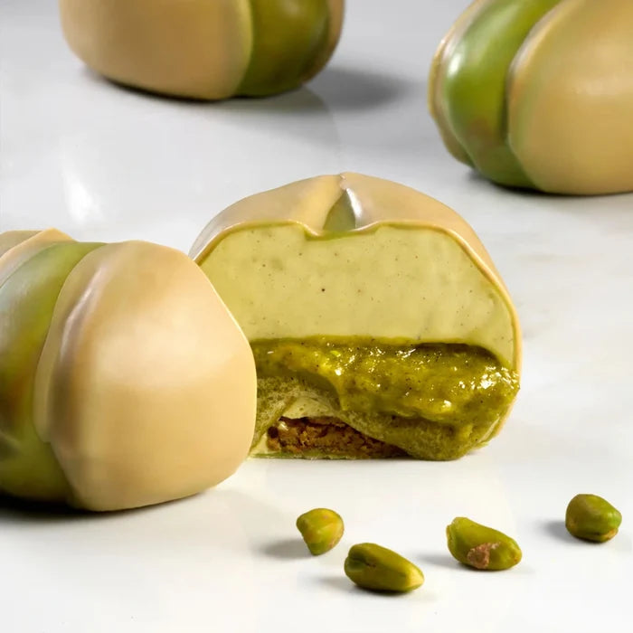 Pavoflex Silicone Mold - Pistachio, single-servings - 15 cavities