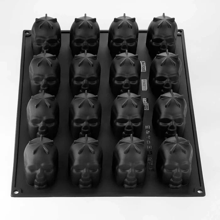 Pavoflex Silicone Mold - Skull - 16 cavities
