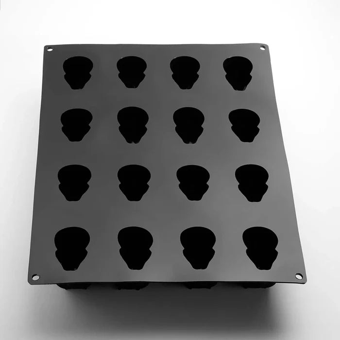 Pavoflex Silicone Mold - Skull - 16 cavities