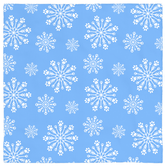 Paw Snowflake Pet Bandana