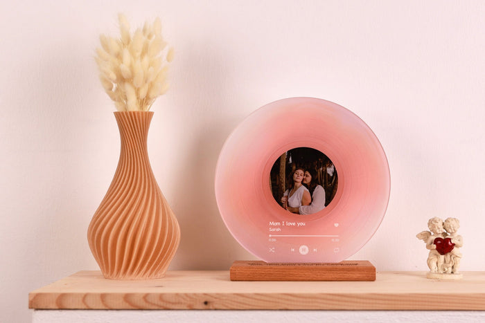 Personalized Record with Photo - Acrylic Song Plaque with NFC