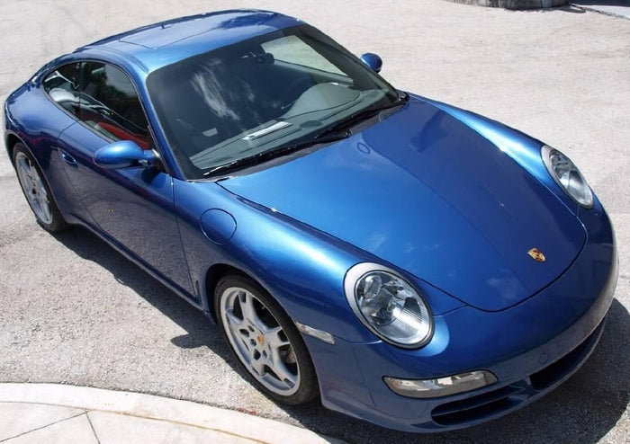 Porsche 3C8 Cobalt Blue Basecoat Clearcoat Quart Complete Paint Kit