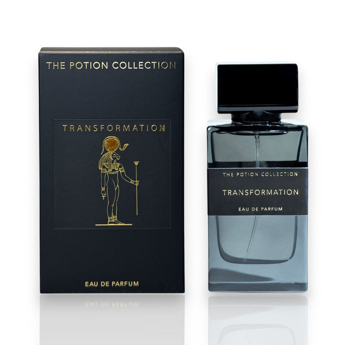 The Potion Collection Transformation Eau de Parfum bottle and packaging on a white background