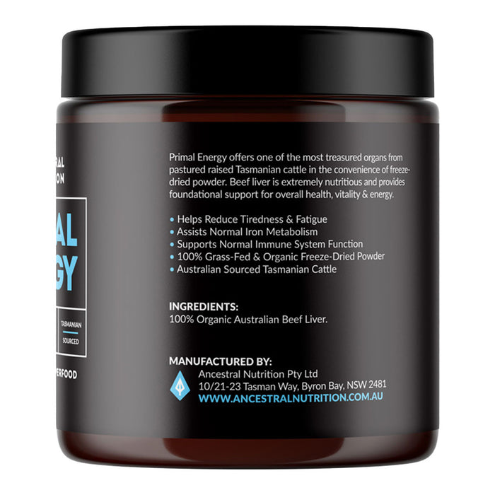 ANCESTRAL NUTRITION Primal Energy Powder 100% Grass Fed Beef Liver _3