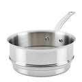 Stainless steel Steamer on a white background
