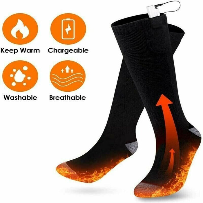Rechargeable Electric Heated Socks Warm Winter-One Size Fits All