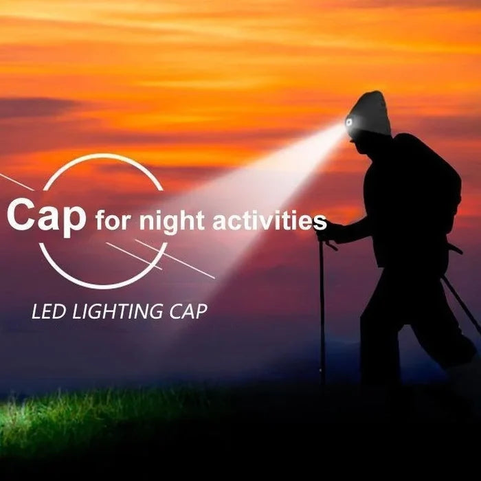 Rechargeable Winter LED Beanie Light - tree - Codlins