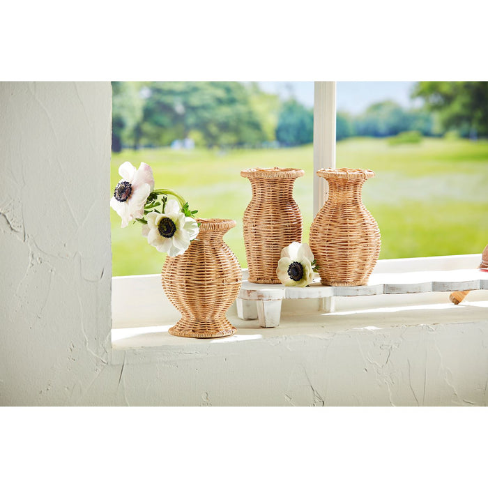 Resin Basket Weave Vases (multiple styles)
