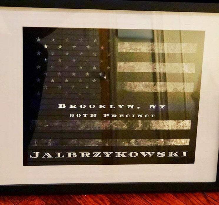 Retirement Police officer gift Customized Thin Blue line Flag Police officer gift
