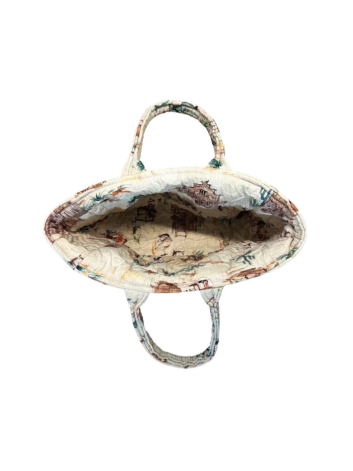 Retro Cowboy Quilted Handbag