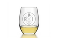 Rhode Island State Emblem Stemless Wine Glass