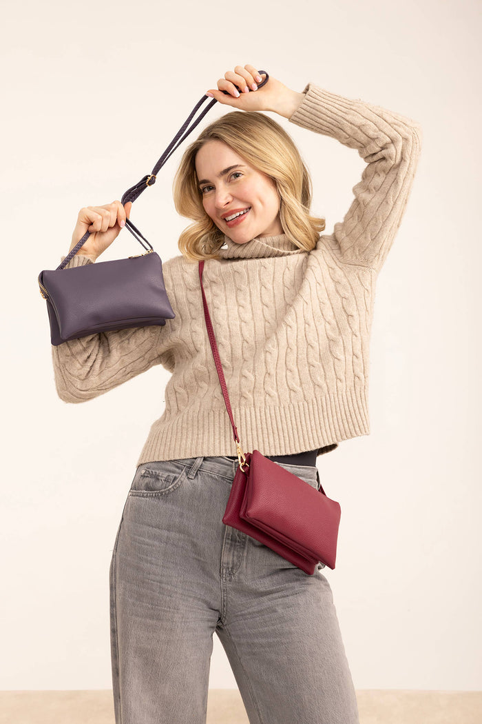 Riley Crossbody/Wristlet - DARK COLORS - Best Seller