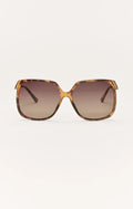 Riviera Brown Tortoise-Gradient Polarized Sunglasses by Z Supply