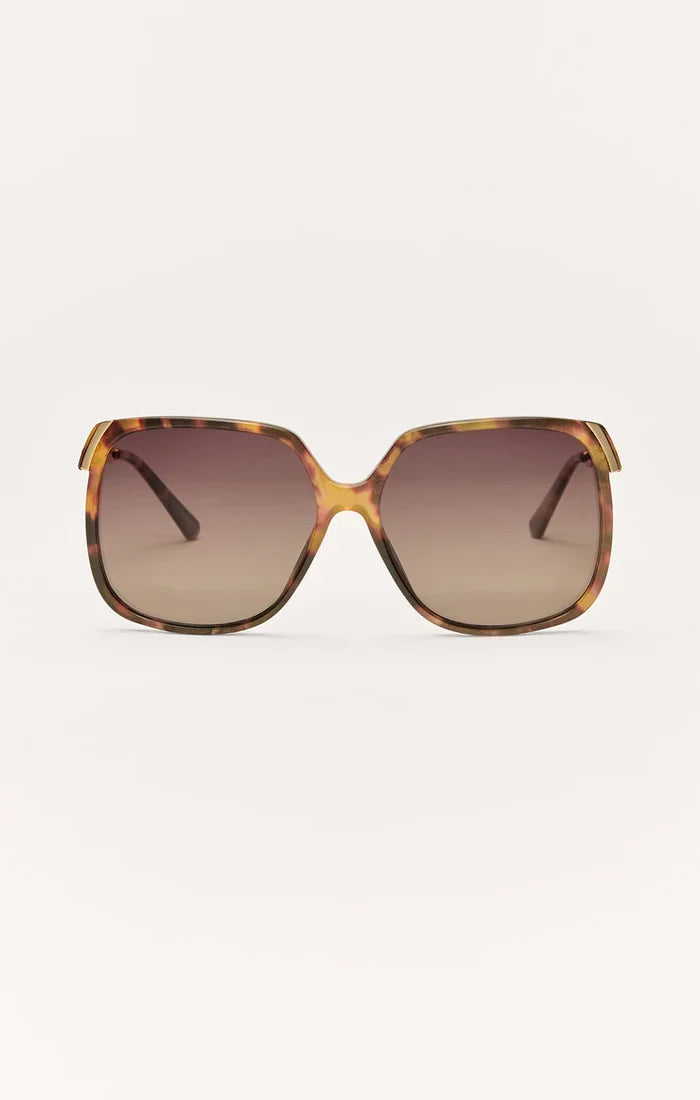 Riviera Brown Tortoise-Gradient Polarized Sunglasses by Z Supply