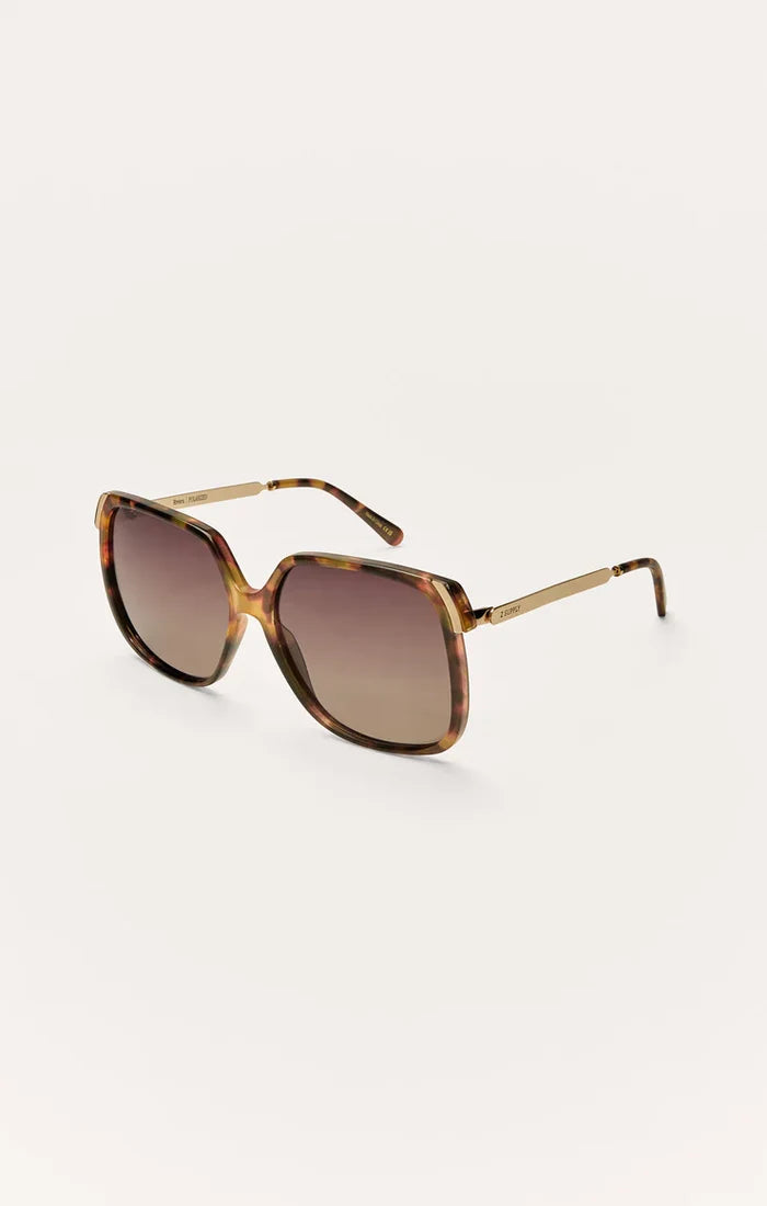 Riviera Brown Tortoise-Gradient Polarized Sunglasses by Z Supply